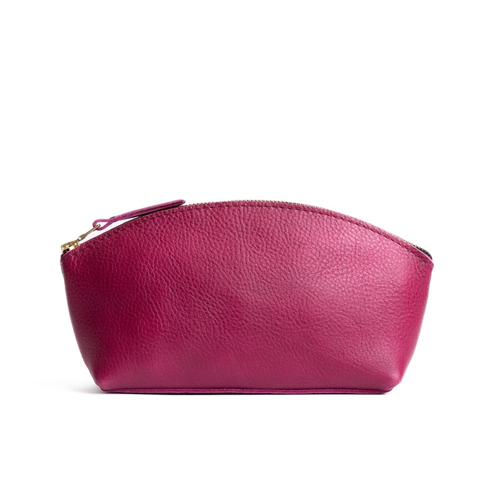 RARE Portland Leather Goods PLG Eclipse in Cosmo BNNU Pink Berry Zip Pouch NEW